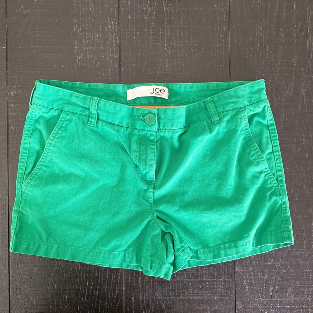 Joe Fresh Green chino shorts